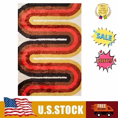 Novogratz Retro Wave Red Rug RED 2' X 3' • $34.42