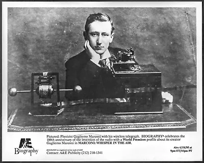 Marconi Wireless Telegraph Original 1995 TV Promo Portrait Photo  • $11.96