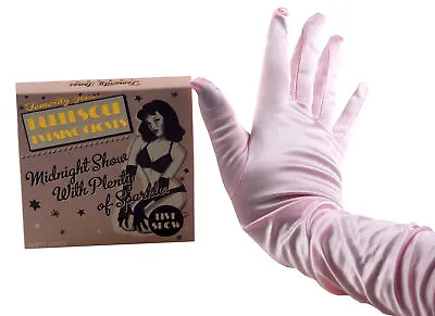 £3.99 • Buy Long Satin Gloves - Ballgown / Opera Fancy Dress - Pink