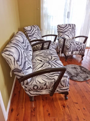 $785 • Buy Art Deco Armchairs 4 Pieces 