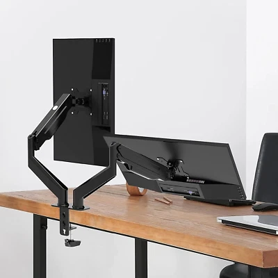 $47.46 • Buy Dual Monitor Stand For 17-27In Screens, Gas Spring Arm, Adjustable Monitor Mount
