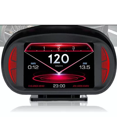 OBD2 GPS Head Up Display Car Speedometer Digital HUD Overspeed Alarm Gauge 3in • $50.30