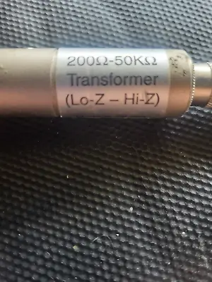 HOSA MIT-129 Transformer Hi-Z To Lo-Z XLR Male To 1/4   Female • $14.99