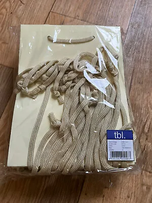 Cream Hand Tie Bags/gift Bags 190 X 190 X 250 Mm  X 10 • £5