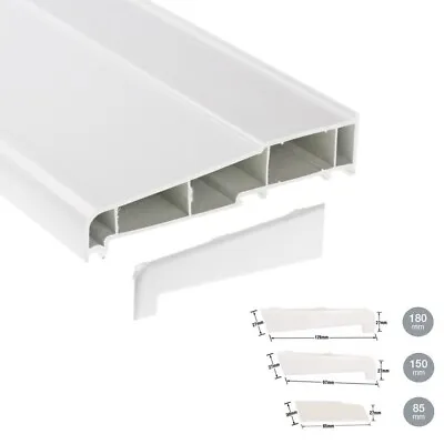 £2.85 • Buy UPVC Window Cill End Cap - Stub / 150 / 180 Mm - Plastic PVC External Sill Cover