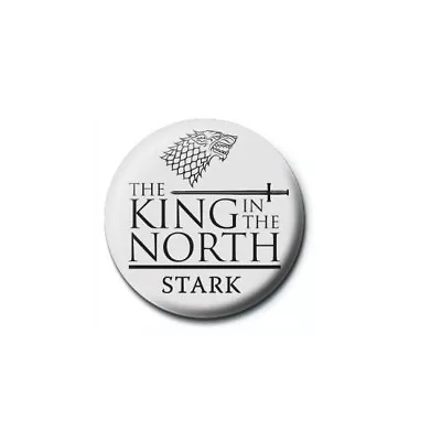 Game Of Thrones King In The North Stark Sigil Pin Badge Button Brooch Official • £1.95