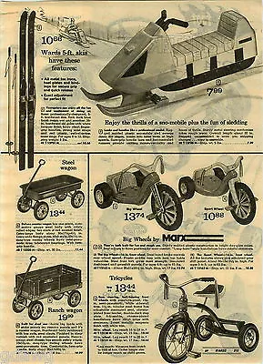 1973 PAPER AD Marx Big Wheel Dragster Hot Foot Seat Chopper RRRumbler Blaster • $7.99