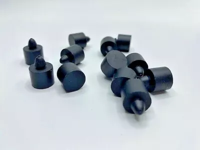 7/16” Tall Rubber Push-In  Bumper Fits 3/16” Hole X 1/2” OD (12 Pieces) • $9.99