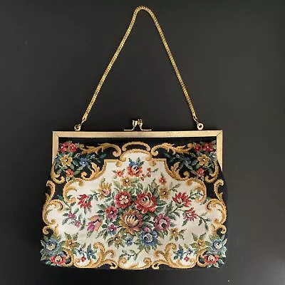 Vintage Floral Tapestry Clutch/Handbag • $22