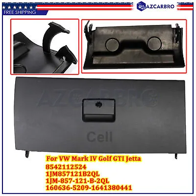 $45.93 • Buy Black Glove Box Lid Door 1JM857121B2QL For VW Volkswagen Mark IV Golf GTI Jetta