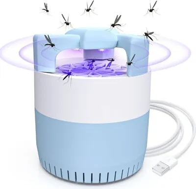 Fly Killer Mosquito Killer Lamp USB Flies Killer Electric Bug Zapper Quiet... • £14.50