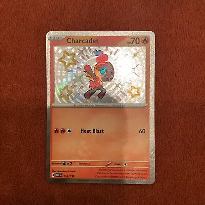 Pokemon - Charcadet - 114/091 - Paldean Fates  - Shiny Holo Rare-NM • $3.90