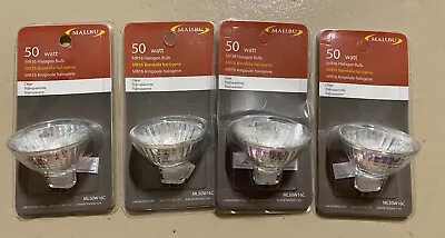 4 Genuine Malibu 50 Watt Mr 16 Bulbs Low Voltage Landscape Lighting New • $13