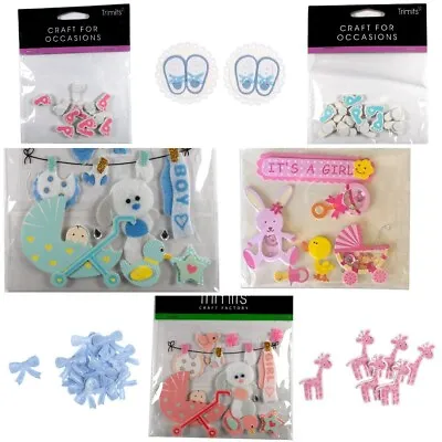 Baby Card Craft Sticker Embellishments For Boy  Girl - Choice Of Designs • £2.49