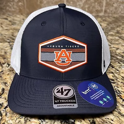 Auburn Tigers ‘47 Navy Blue Trucker Mesh Burgess Snapback Hat Cap Brrr OSFA New • $26.95