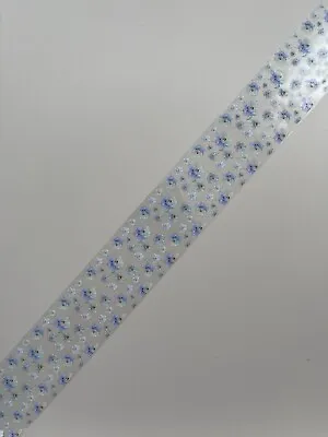 100cm Blue Daisy Floral Nail Art Transfer Foil Manicure Uk • £1.89