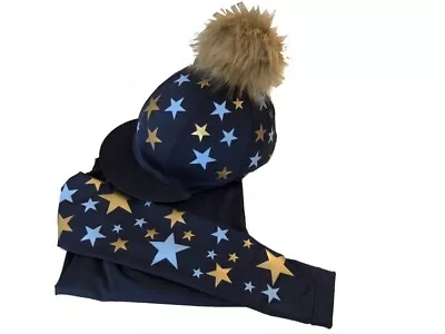 Cross Country Colours Base Layer/SilkNavy With Gold/Baby Blue Stars • £49.28