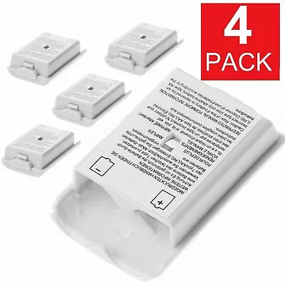 4 PK AA Battery Back Cover Case Shell Pack For Xbox 360 Wireless Controller WHT • $7.55