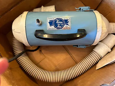 Vintage WORKING Versa-Vac Handheld Canister Vacuum W/Attachments FREE SHIPPING • $48