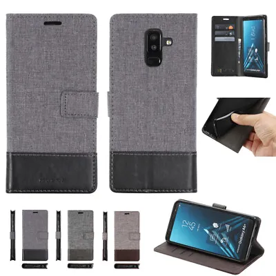 $12.49 • Buy For Samsung Galaxy S20 S10 Plus Note 9 10 Pro Canvas Flip Card Cover Wallet Case
