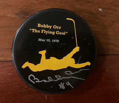 Bobby Orr “The Flying Goal” SIGNED PUCK Jsa  COA Autographed Boston Bruins  • $250