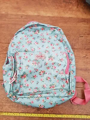 £12.50 • Buy Cath Kidston Cath Kids Backpack Rucksack School Bag Floral Blue Pink Oil Cloth