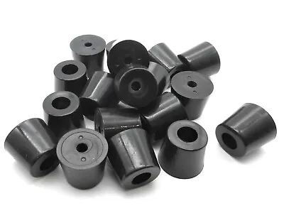 3/4  Tall X 1  Diameter  Tapered Rubber Feet W Steel Washer  Various Pack Sizes • £10.41