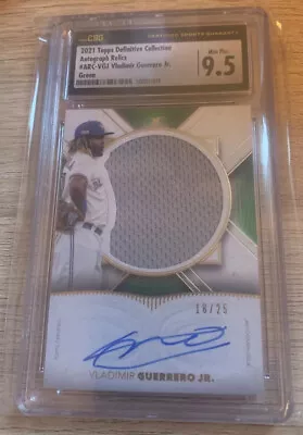 Vladimir Guerrero Jr SIGNED Jersey 2021 Topps TORONTO CSG 9.5 AUTO 10 #/25 • $89.99