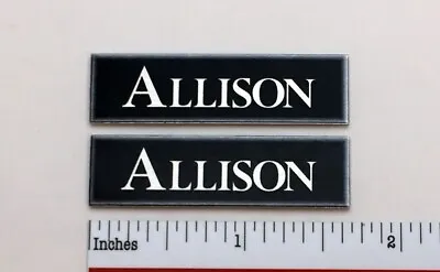 Allison Speaker Badge Logo Emblem Custom Made Aluminum Pair  • $9.95