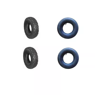 (2) 4.10 X 3.50-4 Stud Tires & Tubes Cheng Shin CST Go Kart Mini Bike Hand Truck • $51.99