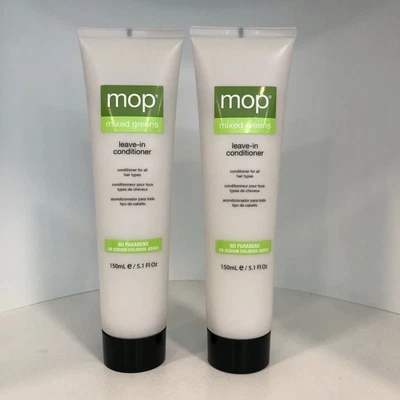 $31.99 • Buy MOP Mixed Greens Leave In Conditioner 5.1 Oz No Parabens OR Sodium Added X2 