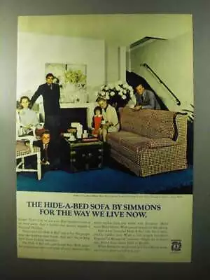 1970 Simmons Amherst 4 Hide-A-Bed Sofa Ad • $19.99