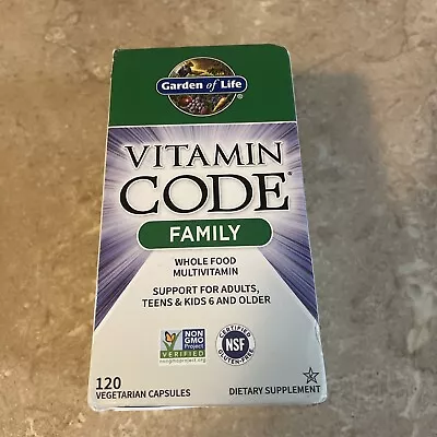 Garden Of Life Vitamin Code Family 120 Capsules  05/2024 • $20