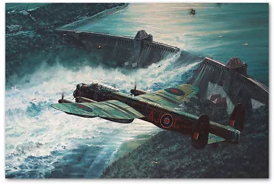 Low Pass Over The Möhne Dam - Art Print By Anthony Saunders - Dambusters • £159.09