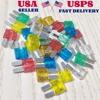 30Pcs Automotive ATR/APT Micro2 Blade Fuse 5A 10A 15A 20A 25A 30A Fuse Kit • $7.99