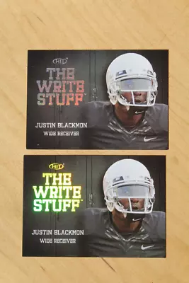 2) Cards-2012 Sage The Write Stuff Auto Card #ws11--justin Blackmon Rooke Cards • $0.99