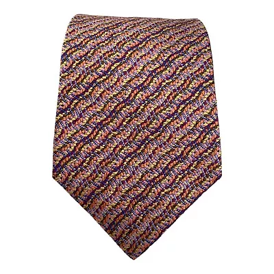 MISSONI Muticolor Art Print Silk Tie Made In Italy 59 /3.75  EX COND • $55.98