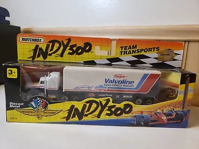 1990 Matchbox Team Transporter Indy 500 'Valvoline Transporter Truck New Unopene • $15