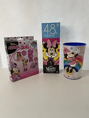 Minnie Mouse Stocking Stuff Cup  Puzzle Mold N' Play Figure Maker All Brand New • $3.95