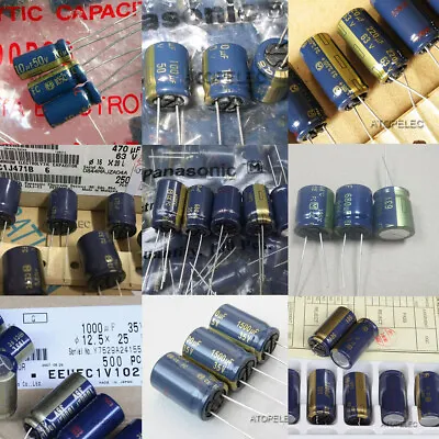 2-10pcs Panasonic FC Series Hi-Fi Audio Electrolytic Capacitor 105℃ 1-1000uF 63V • £3.78