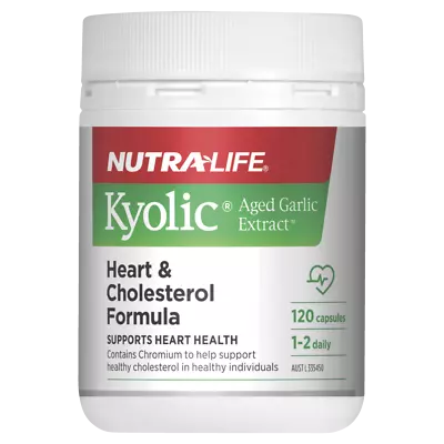 Nutra-life Kyolic Aged Garlic Extract Heart & Cholesterol 120 Caps • $45.95