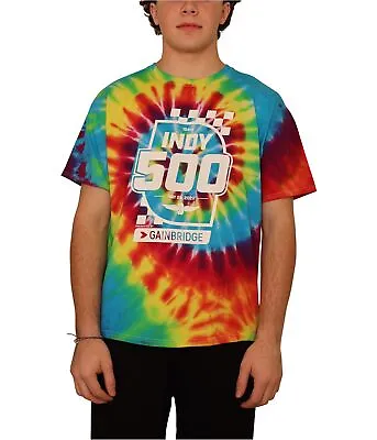 Indy 500 Mens Tie-Dye Graphic T-Shirt • $12.89
