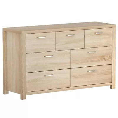 Artiss 7 Chest Of Drawers Dresser Tallboy Storage Cabinet Bedroom Pine MAXI • $203.95