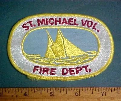 Vintage Fire Department Patch: St. Michaels  Maryland Volunteer Fire Department • $10