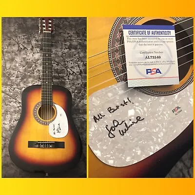 PSA Fleetwood Mac Band Bassist  * JOHN McVIE * Signed Acoustic Guitar COA • $390