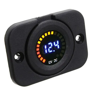 DC 12V LED Digital Voltmeter Battery Voltage Meter Monitor Gauge Car Boat KF • £7.18