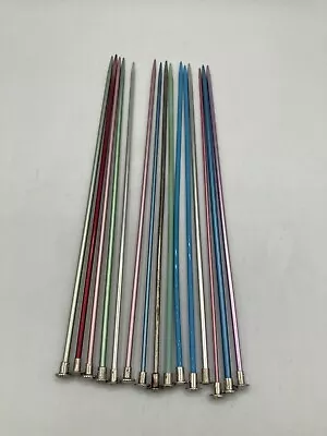 Vintage Aluminum Knitting Needles Lot Boye Hero And Bates 15 Pair. • $12.99