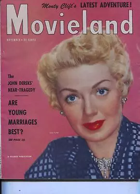 MAG: Movieland-Lana Turner-Monty Clift-Groucho Marx-Tony Curtis-Nov-1950 • $84