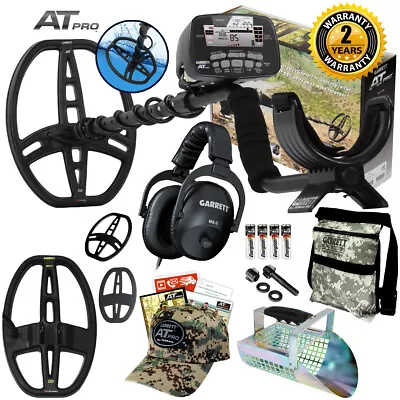 Garrett AT Pro Underwater Detector With Camo Pouch Hat Scoop And Coil Cover • $682.92