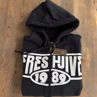 Extremely Rare Vintage New 2008 Freshjive  1989  Men's Zip-Up Hoodie Black • $110